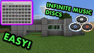 SIMPLE 1.20 MUSIC DISC FARM TUTORIAL in Minecraft Bedrock (MCPE/Xbox/PS4/Nintendo Switch/Windows10)