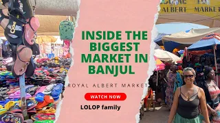 Inside the biggest market in Banjul, Gambia!! | Royal Albert Market | West African markets