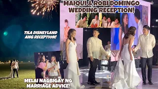 MAIQUI & ROBI DOMINGO WEDDING RECEPTION TILA DISNEYLAND 😍 MELAI NAGBIGAY NG MARRIAGE ADVICE FUNNY