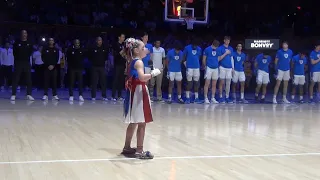 8 YEAR OLD Kinsley Murray National  Anthem Mar 3nd #dukeuniversity #dukeuniversity #voicecoachdebbie