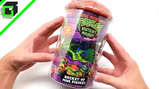 TEENAGE MUTANT NINJA TURTLES Mutant Mayhem BUCKET of MINI FIGURES (Target Exclusive) UNBOXING REVIEW