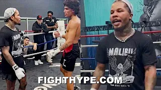 GERVONTA DAVIS MOMENTS AFTER SPARRING RYAN GARCIA LOOKALIKE; TEACHES NEXT GENERATION ELIJAH FLORES