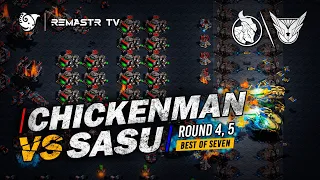 STARCRAFT FASTEST COREANO SASU vs CHICKENMAN ROUND 4 y 5