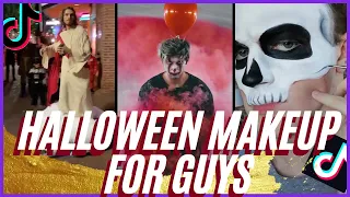 How To Do Horror Scary Halloween Makeup For Guys?🎃Easy Tutorial TikTok Compilation Popular 2020