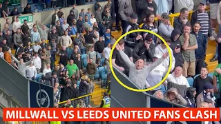 Millwall vs Leeds United Fans Clash