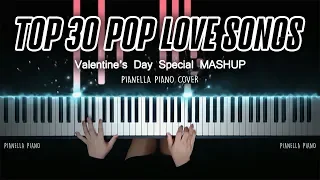 POP PIANO MASHUP - 30 TOP HITS IN 6.5 MINUTES | Piano Cover by Pianella Piano