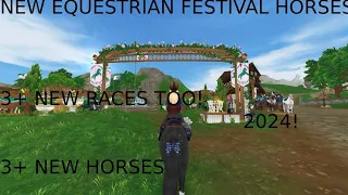 3+ NEW EQUESTRIAN FESTIVAL HORSES! AND 3 NEW SABINE RACES! SPOILERS! SSO!