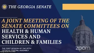 1/25/23 -  Joint Committee on Health & Human Services and Children & Families