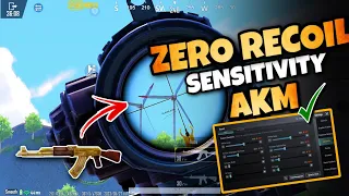 AKM Sensitivity to headshot🔥 Zero recoil sensitivity fro AKM with code✅