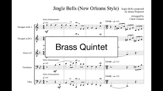 Jingle Bells New Orleans Style - Brass Quintet - Arr. Clark Cothern