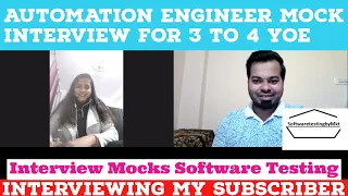 Automation + Manual Testing Mock Interview for 3-4 YOE | Selenium | Core Java | Manual Testing | API