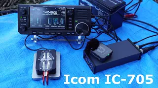 CW using Icom IC-705 - DX contacts with Finland, Italy, Ukraine and USA