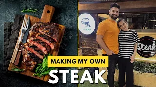 TRYING ONE OF THE BEST STEAKS IN LAHORE | AIMAN & AMAL | 2022
