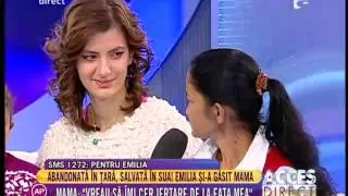 Mama Emiliei: "Nu am crezut că o să-mi revăd fiica"