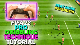 FIFA 22 PRO DRIBBLING TECHNIQUE | L1/LB STOP TUTORIAL - FIFA 22 DRIBBLING TUTORIAL