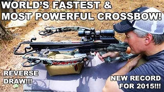 World's Fastest & Most Powerful Crossbow! Scorpyd Ventilator Extreme