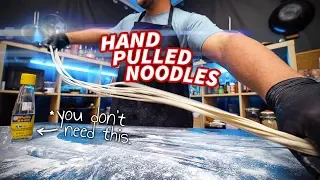 Hand Pulled Noodles: A Foolproof Method for STRETCHY Dough