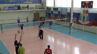 Volleyball. Striker blow