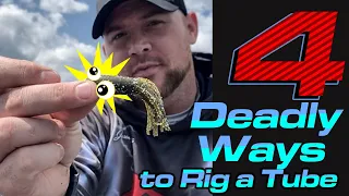 4 Deadly Ways to Rig a Tube | Tube Jig Rigging Techniques 2019