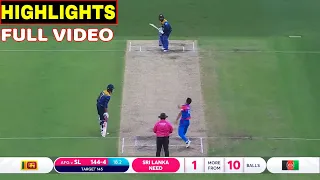 Sri Lanka Vs Afghanistan Full Match Highlights, Afg Vs Sl t20 world cup full highlights, Rashid