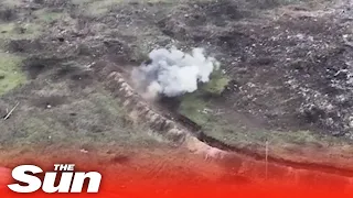 Ukrainian artillery destroys Russian fortifications near city of Bakhmut