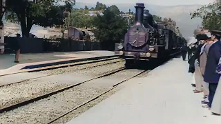 Arrival of a Train at La Ciotat Station 1896 | Al Color 4k 60fps Video  | The Lumière Brothers 1896