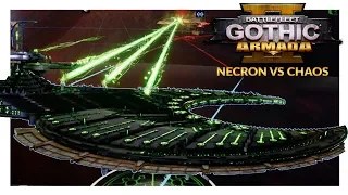 BATTLEFLEET GOTHIC ARMADA 2 | Necron vs Chaos (1v1 Beta Gameplay Ranked Battle 03)