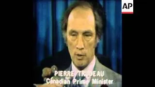 SYND 17 11 76 TRUDEAU WITH LEVESQUE THE PREMIER ELECT OF QUEBEC