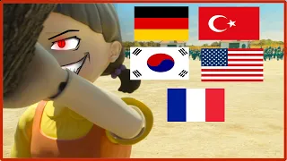 Green Light Red Light in 5 Different Languages (Comparison) | SQUID GAME NETFLIX