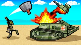 Making the New ANTI Tank Grenades Overpowered in Stickman Trenches!