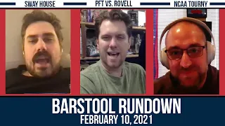 PFT vs. Darren Rovell in the next Rough n Rowdy? - Barstool Rundown - February 10, 2021