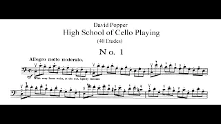 David Popper - Op.73, Hohe Schule des Violoncello-Spiels, 40 Études