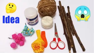 Jute Craft Ideas With Balloon  Home Decorating ideas handmade easy St Crafting tv