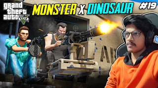 MONSTER x DINOSAUR | Monster Real Life Mods | In Telugu | #19 | THE COSMIC BOY