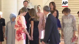 NATO leaders' spouses visit Laeken royal palace