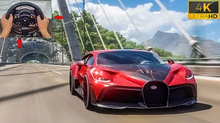 1500HP Bugatti Divo - Forza Horizon 5 Thrustmaster Steering Wheel Gameplay