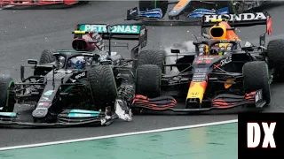 [various angles] VALTTERI BOTTAS' CRASH AT THE HUNGARY GP 2021 AS SEEN FROM THE STANDS