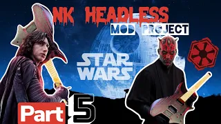 NK headless guitar project part 5/ STAR WARS dark side themed build!