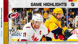 Hurricanes @ Predators 10/16/21 | NHL Highlights