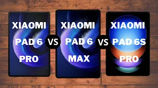 Xiaomi Pad 6 Pro VS Xiaomi Pad 6 Max VS Xiaomi Pad 6S Pro: A Detailed Technical Spec Comparison.