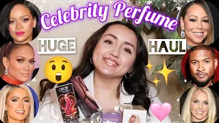 HUGE CELEBRITY PERFUME HAUL! 😱BLIND BUYS!🤯 FIRST IMPRESSIONS!😬