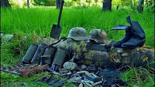 EXCAVATION OF A GERMAN DUGOUT !!! / WWII METAL DETECTING