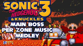 Sonic 3 & Knuckles Main Boss Theme Per-Zone-Based Medley