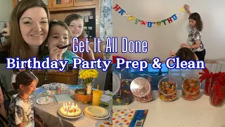 GET IT ALL DONE WITH ME, Birthday Party Prep & Clean || Large Family Vlog
