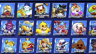 ALL 547 SKINS IN BRAWL STARS | #sandsoftime Update