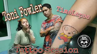 TONI FOWLER TATTOO SESSION | Timelapse