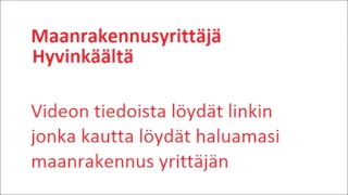 Maanrakennus Hyvinkää