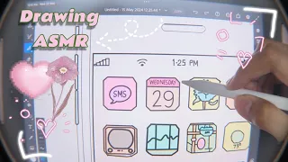 Mobile ˚˖𓍢ִ໋🌷͙֒ drawing & Coloring ✧🩷˚⋆ASMR' cute .🎀༘ and relaxing..🧸