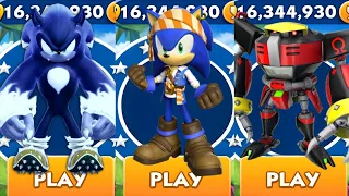 Sonic Dash - Werehog VS Pirate Sonic VS Metal Omega _ Movie Sonic vs All Bosses Zazz Eggman