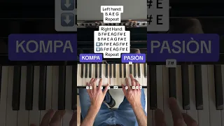 kompa pasión - Frozy (Easy Piano Tutorial With Letter Notes)